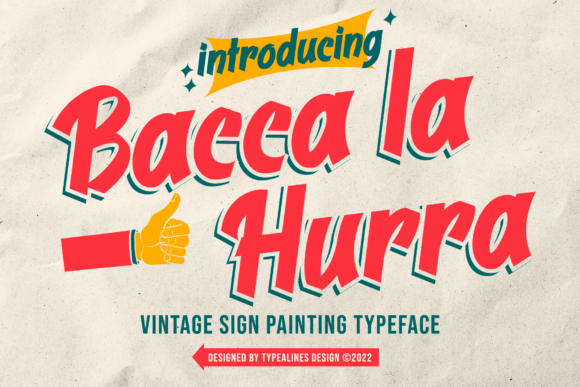 Bacca La Hurra: A Vintage Display Font for Bold Marketing Visuals
