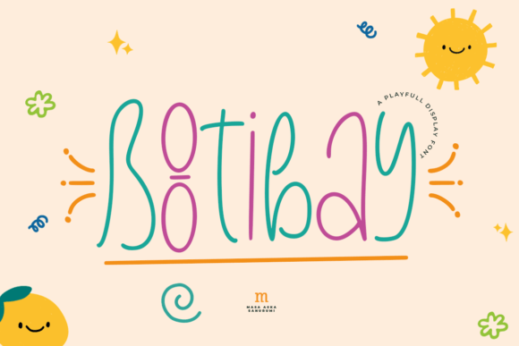 Bootibay: A Playful Display Font for Editorial Design and Digital Publishing