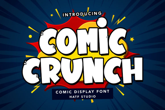 Comic Crunch: A Bold Display Font for Business Branding