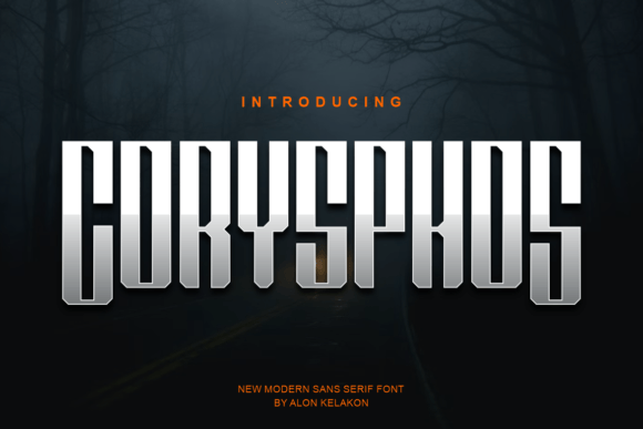 Corysphos: A Cool, Modern Display Font for Bold Branding Projects