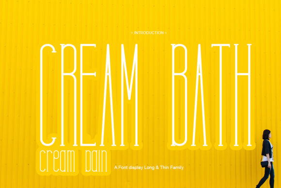Cream Bath: A Stylish Display Font for Editorial Design
