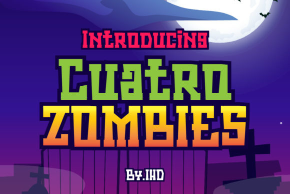 Cuatro Zombies: A Bold Display Font for Web Designers