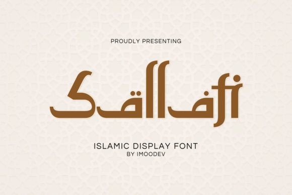 Elegant Arabic Display Font: Sallafi for Editorial Design