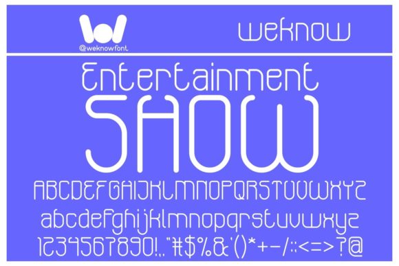 Entertainment Show: A Bold Display Font for Modern Web Design