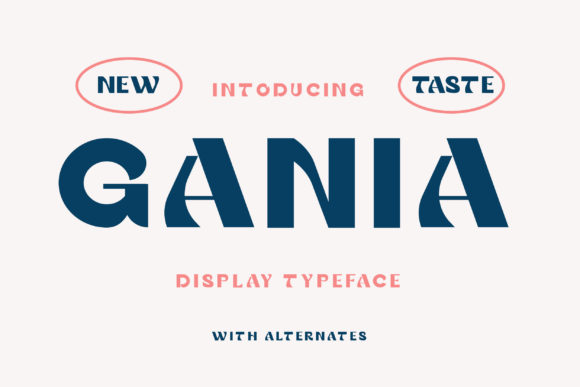 Gania: A Stylish Display Font That Elevates Small Business Branding