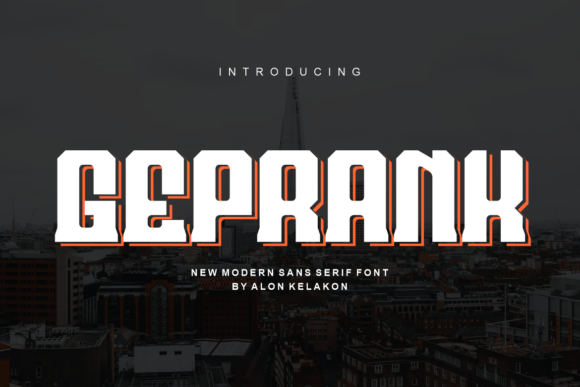 Geprank: A Bold Display Font That Elevates Small Business Branding
