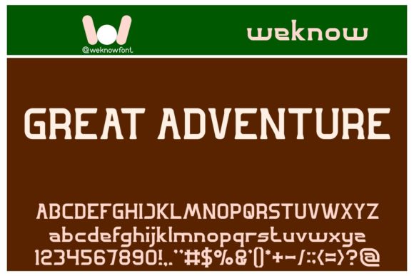 Great Adventure: A Retro Display Font for Bold Web Design