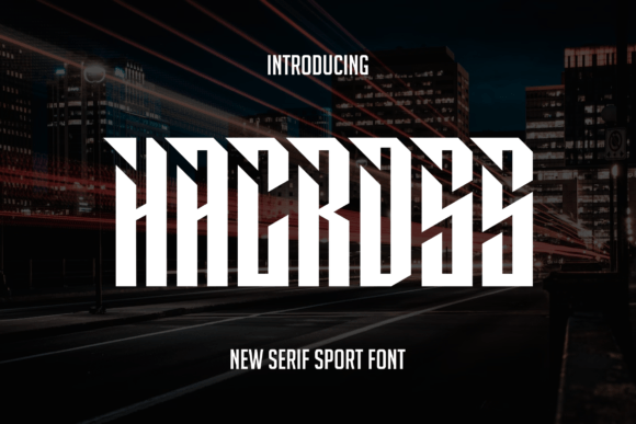 Hacross: A Bold Display Font for Modern Web Design Projects