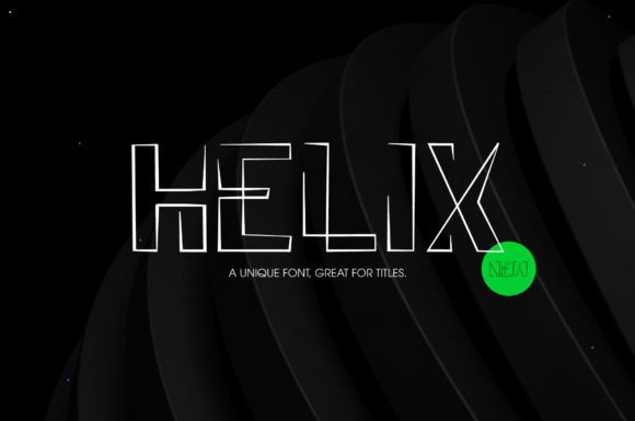 Helix: A Dynamic Display Typeface for Modern Editorial Design