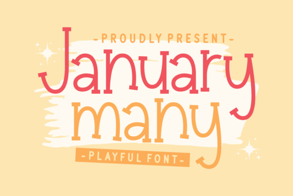 January Many: A Playful Display Font for Charming Brand Identities