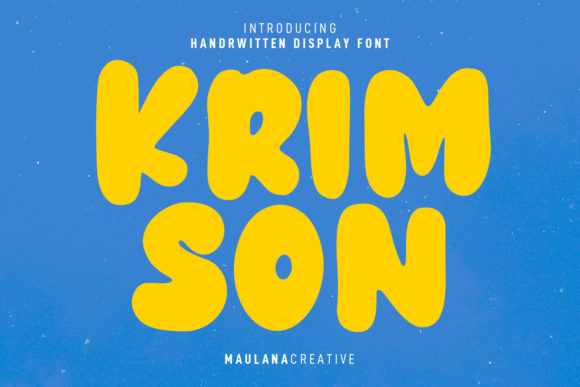 Krimson: A Bouncy Display Font for Playful Digital Design