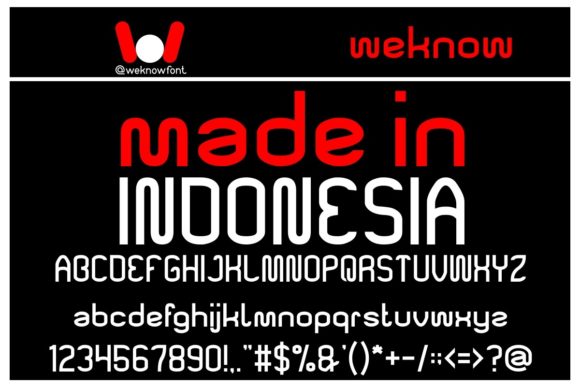Made in Indonesia: A Bold Display Font for Handmade Labels, Invitations & More