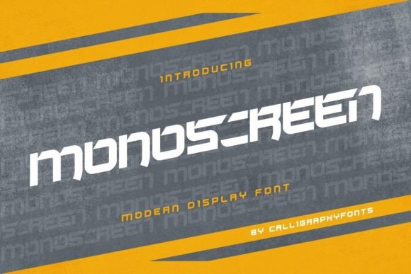 Monoscreen: A Sporty Display Font for Modern Editorial Design