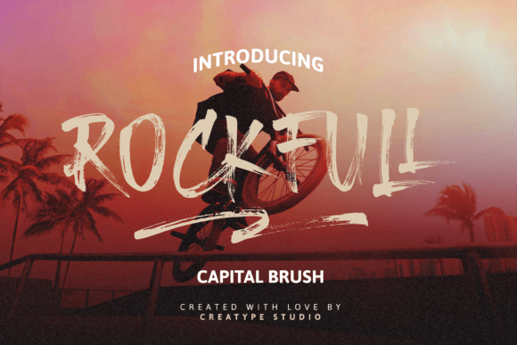 Rockfull: A Hand-Brushed Typeface for Crafters and Makers