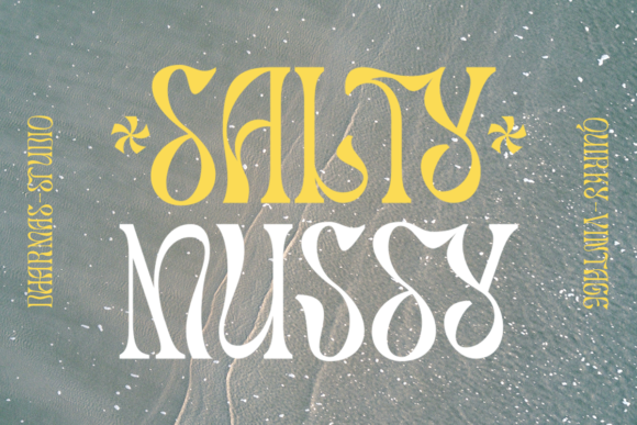 Salty Mussy: A Bold Display Font for Expressive Design