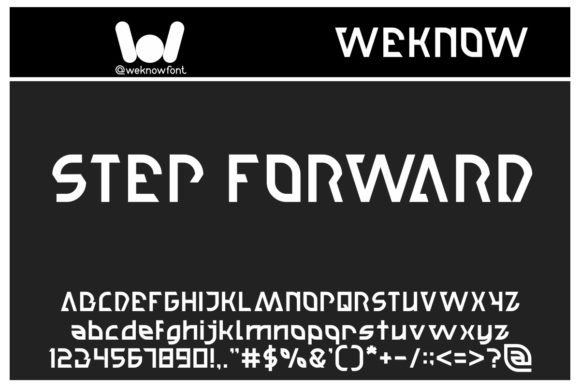 Step Forward: A Techno-Inspired Display Font for Bold Editorial Design
