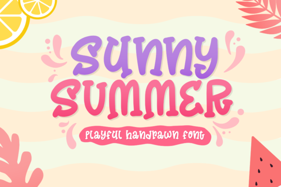 Sunny Summer: A Bold Display Font for Editorial Charm