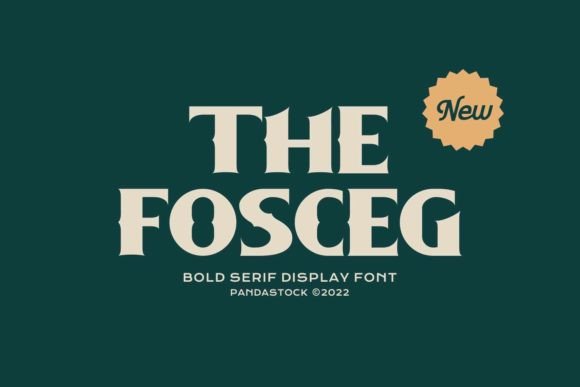 The Fosceg: A Modern Display Font for Elegant Editorial Design