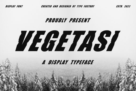 Vegetasi: A Display Typeface That Elevates Campaign Visuals with Casual Charm
