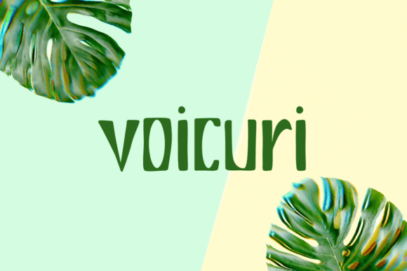 Voicuri: A Whimsical Typeface for Lighthearted Editorial Design